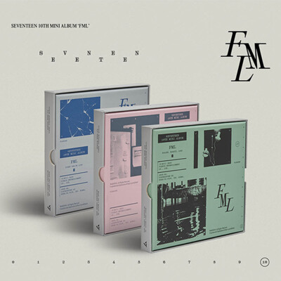 SEVENTEEN FML 10th Mini Album CD+Photo Book+Lyric+Sticker+2 Card+