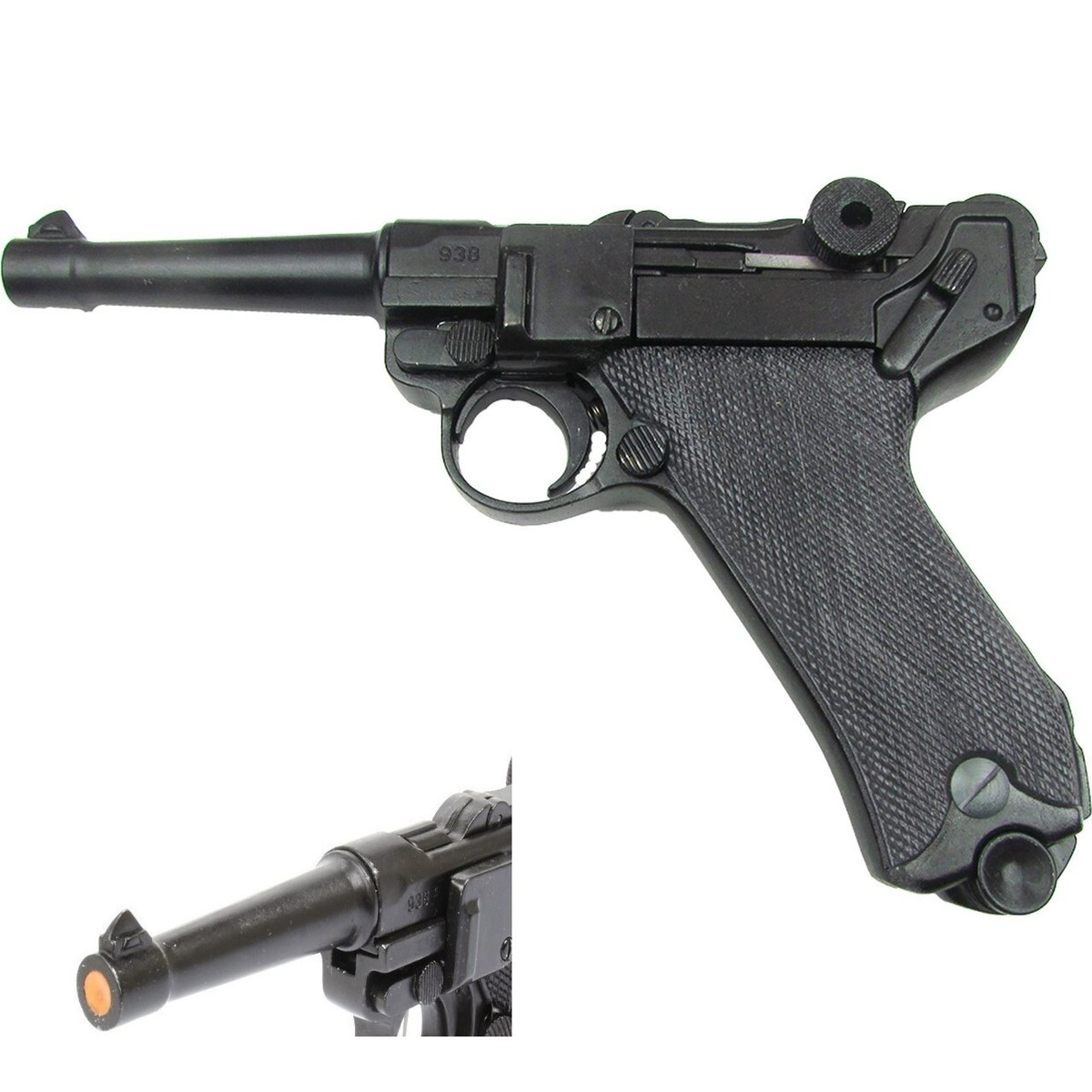 Denix German WWI WWII Luger Parabellum P-08 Nonfiring Replica Gun