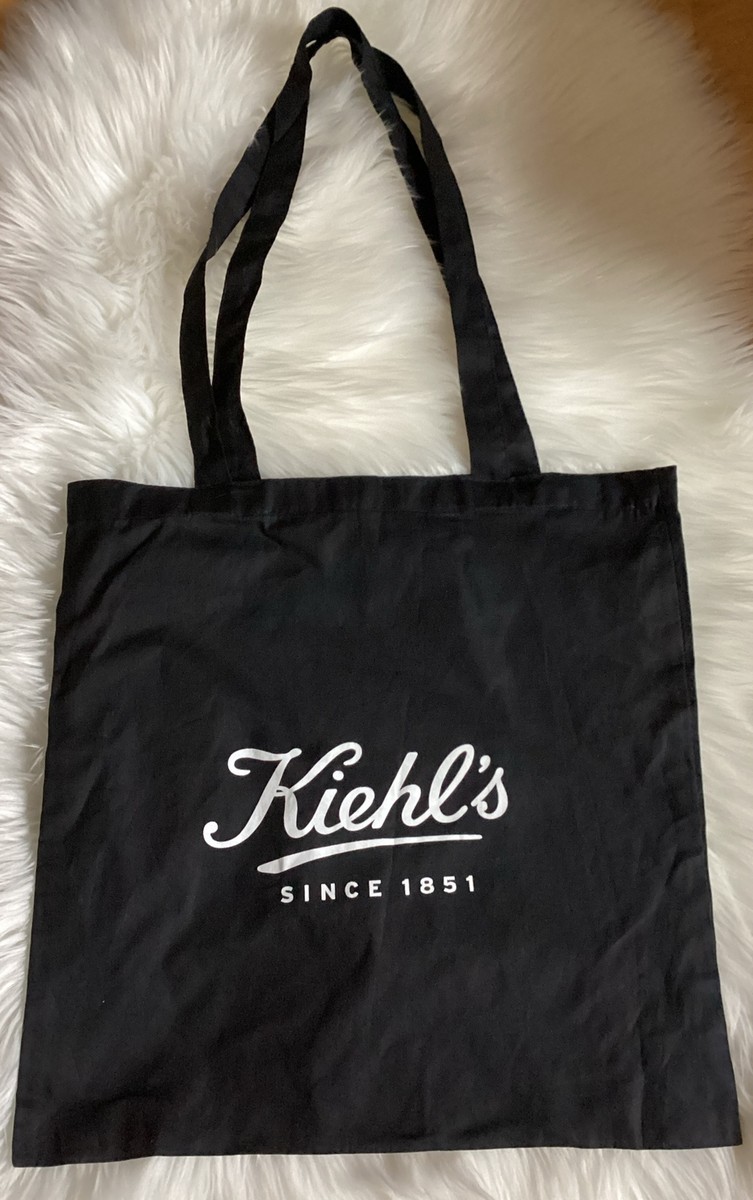 New Kiehl's Black Tote bag Makeup Bag | eBay