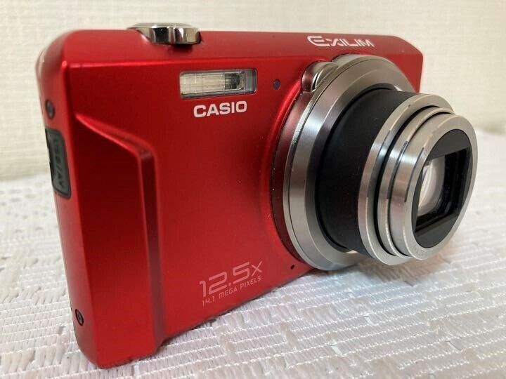 CASIO EXILIM EX-ZS100 Digital Camera Red 14.1MP 12.5x Optical Zoom