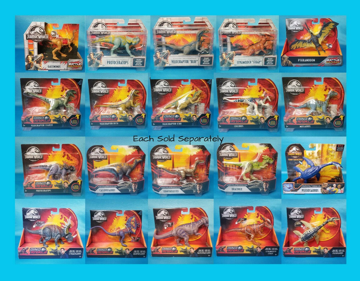 Jurassic World Attack Pack Dino Rivals Savage Strike Battle Damage