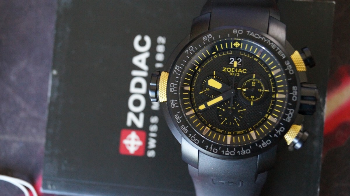 ZODIAC ZMX-03 ZO8589 Chronograph 50mm black quartz watch special