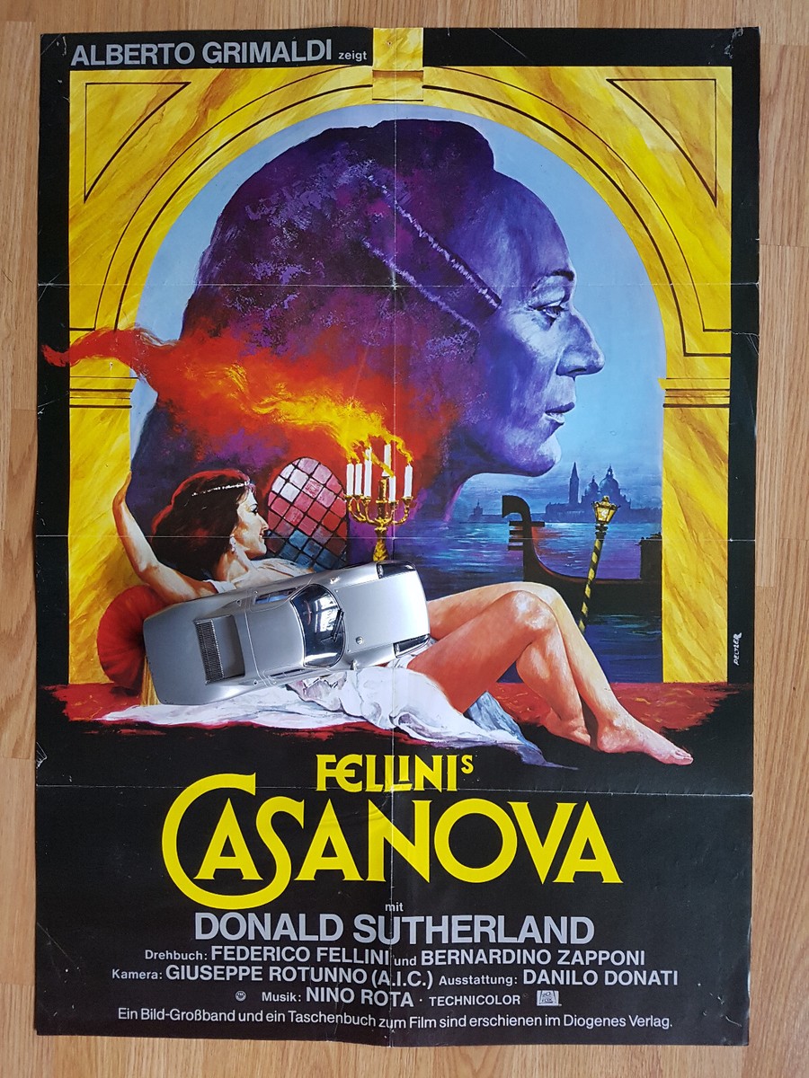 FEDERICO FELLINI - Casanova German 1-sheet poster VINTAGE 1977 Art