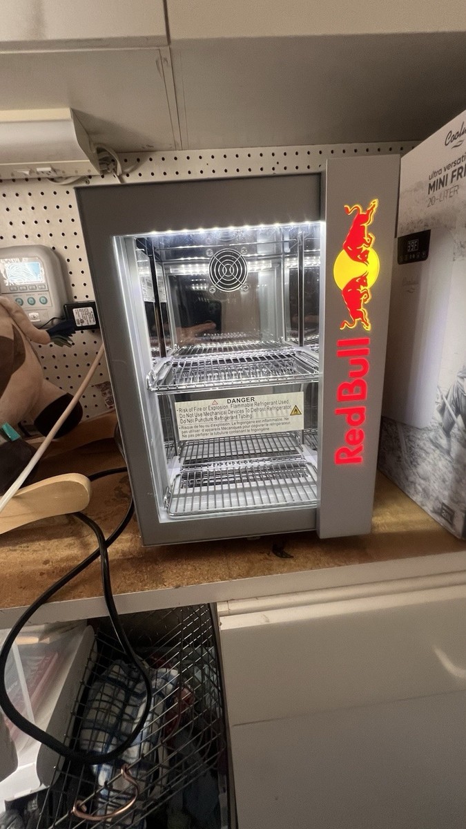 Red Bull Mini Fridge Baby Cooler 2020 RB-BC2020 eco lcd California
