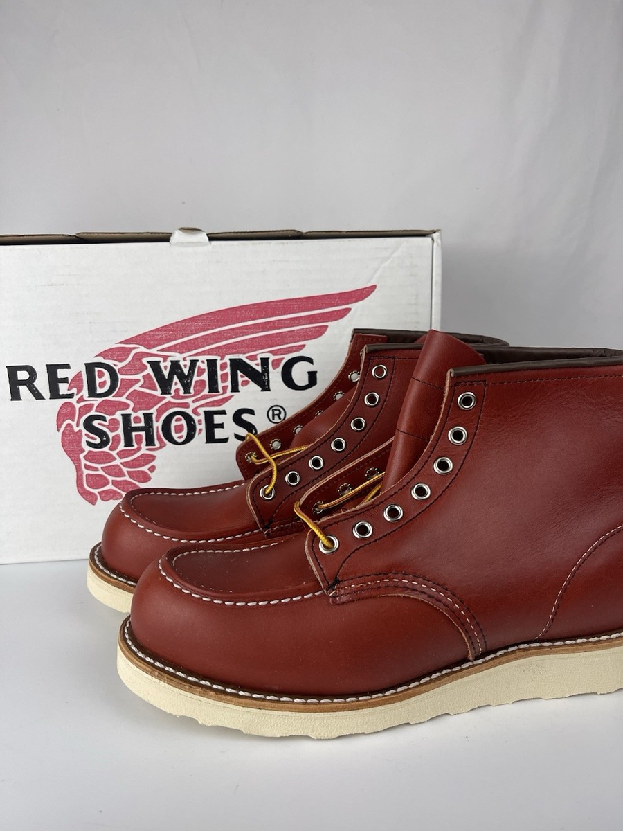 Red Wing Heritage Moc Toe Boots 8875 8 D Classic Red Oro Russet