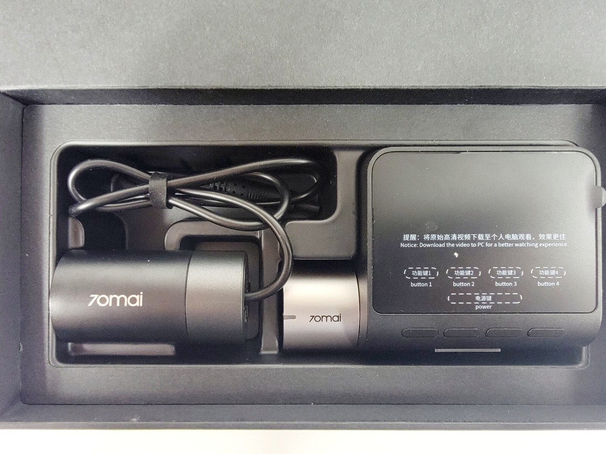 70mai Dash Cam Pro Plus + Inc Rear Cam, Built-in Wifi, GPS - A500s