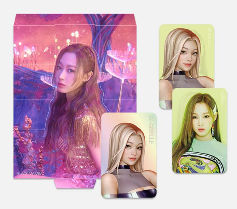 aespa Black Mamba SMTOWN OFFICIAL GOODS LENTICULAR PHOTO CARD SET