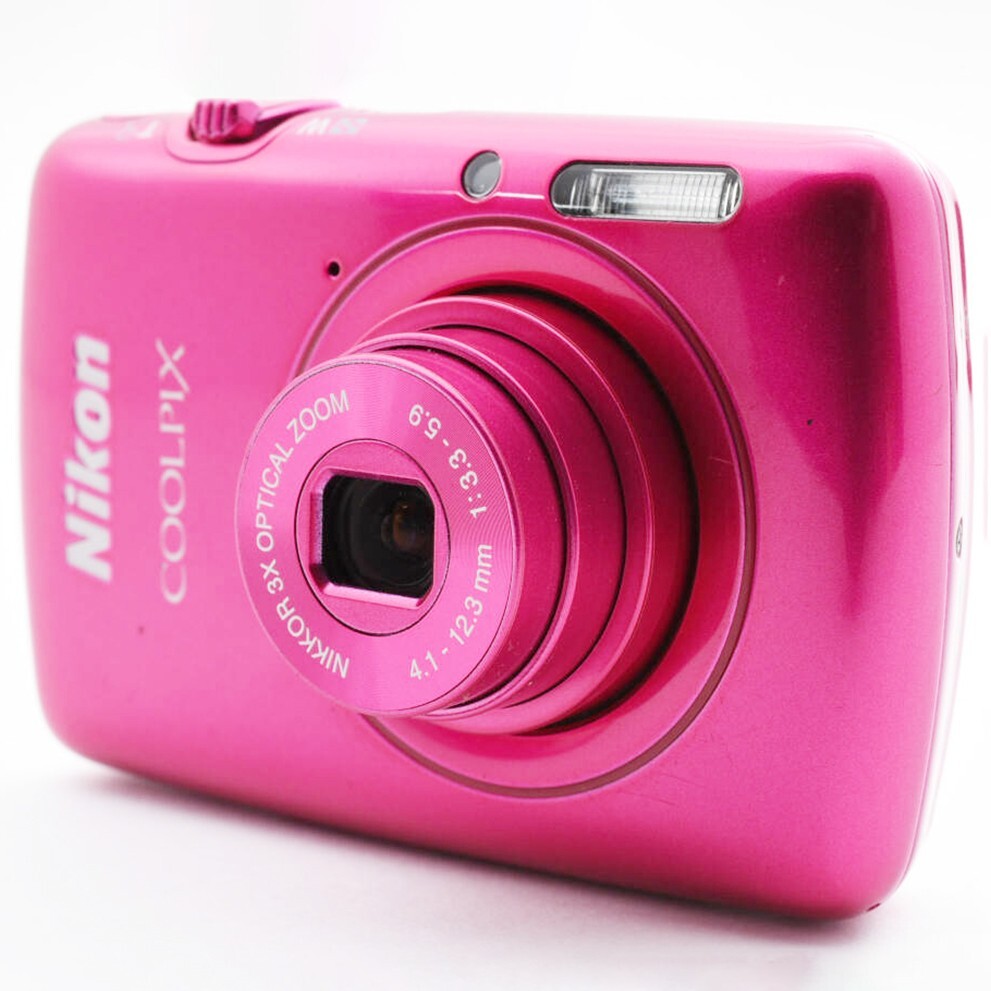 Nikon COOLPIX S01 Pink 10.1MP 3x Optical zoom Digital Camera Mini