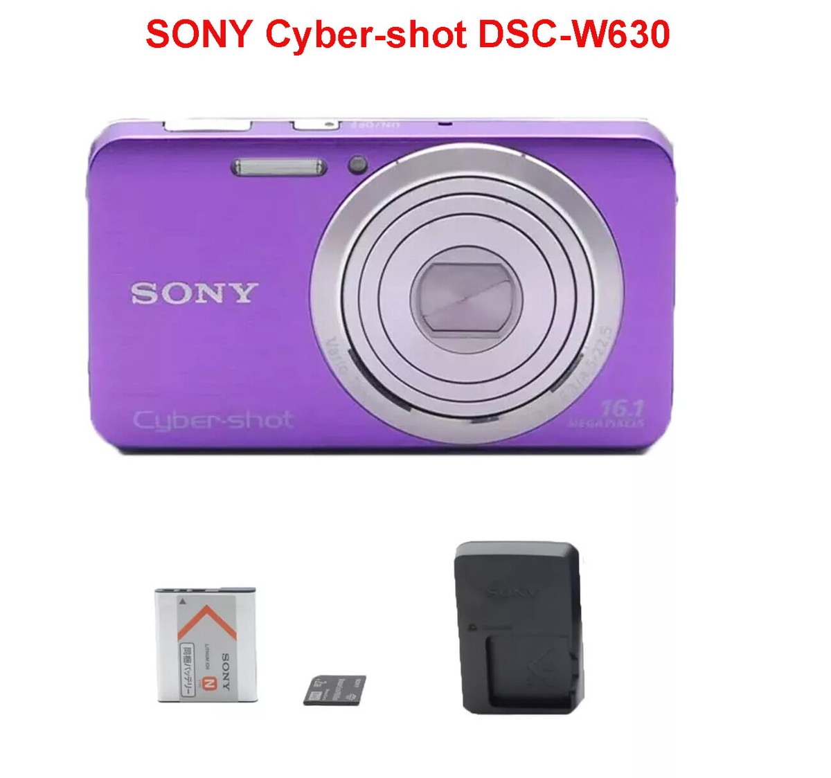 Sony Cyber-shot DSC-W630 16.1MP 2.7inch Digital Camera in English