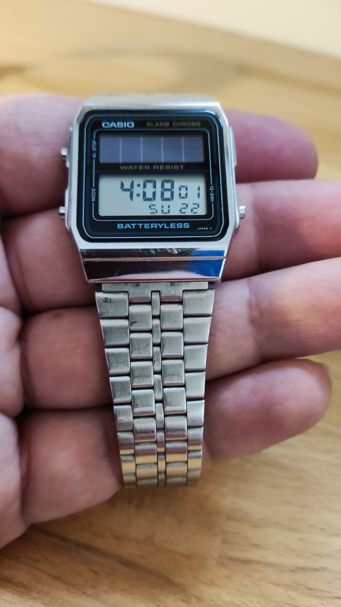 Casio AL-180 (2505) Solar Retro Watch made in Japan | eBay