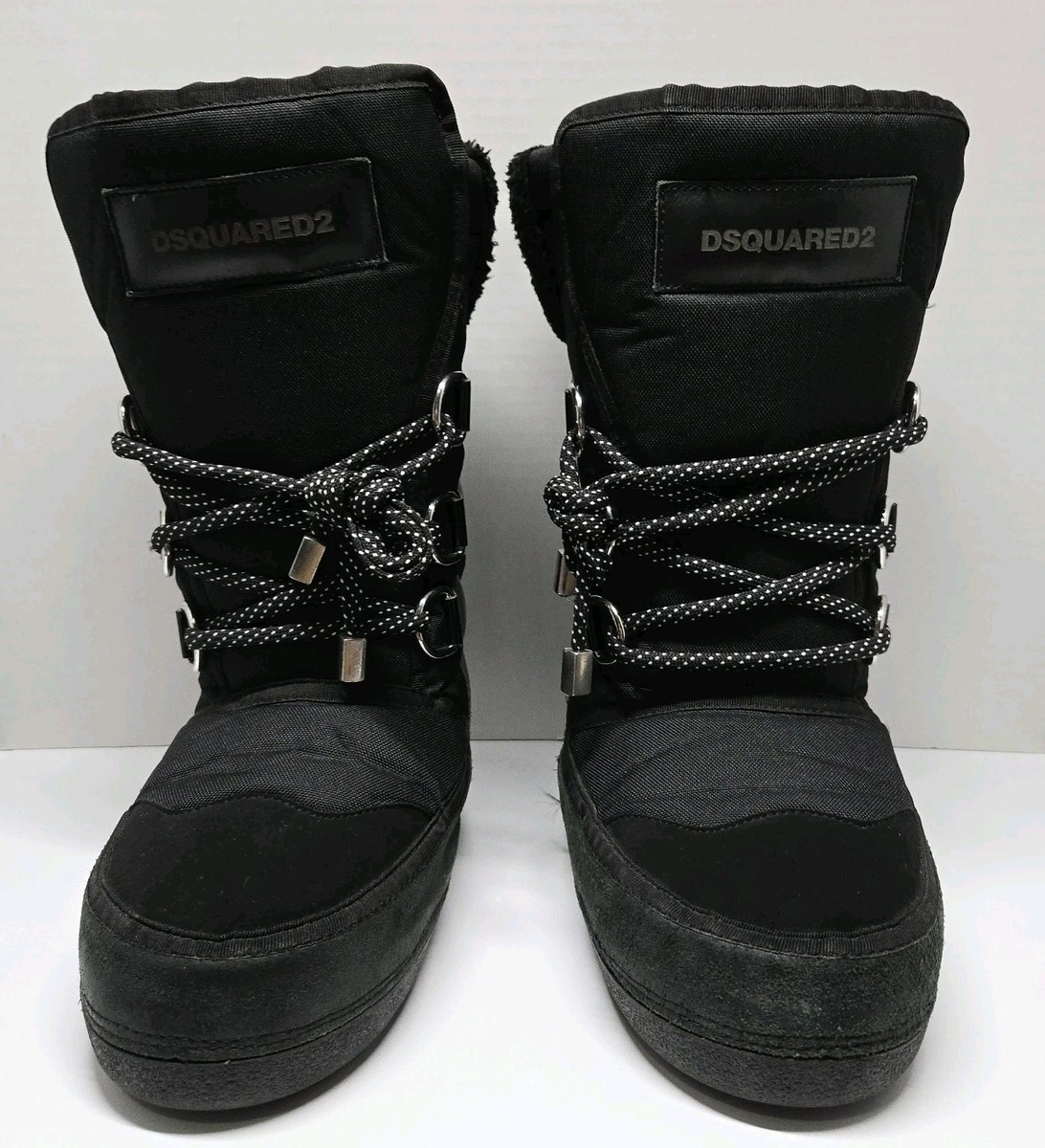 Dsquared2 Black Suede Fur Snow Boots Sizes EU 35-37 US 5-7 | eBay