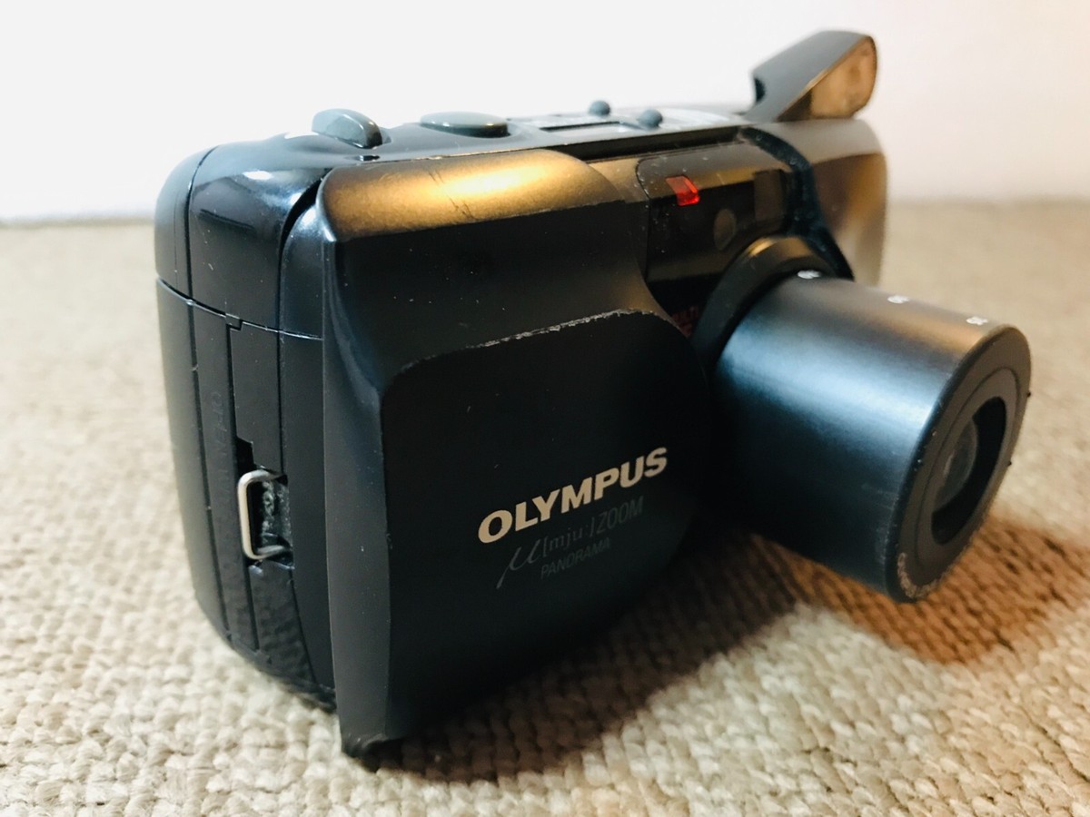 OLYMPUS μ [mju:] Zoom Panorama Black 35mm Point & Shoot Film