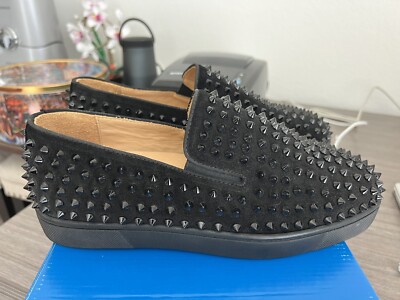 Christian Louboutin Dandelion Spikes Suede Loafer Men's Size 43 | eBay
