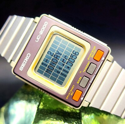 Vintage SEIKO UC-2000 Worlds 1st Wrist Computer LCD Display NOS