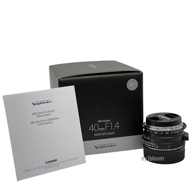 New Voigtlander NOKTON Classic 40mm f1.4 MC(Multi Coated) Lens