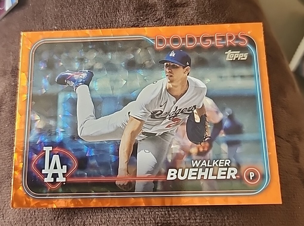 2024 Topps Series 1 - Walker Buehler Orange Foil Parallel /299