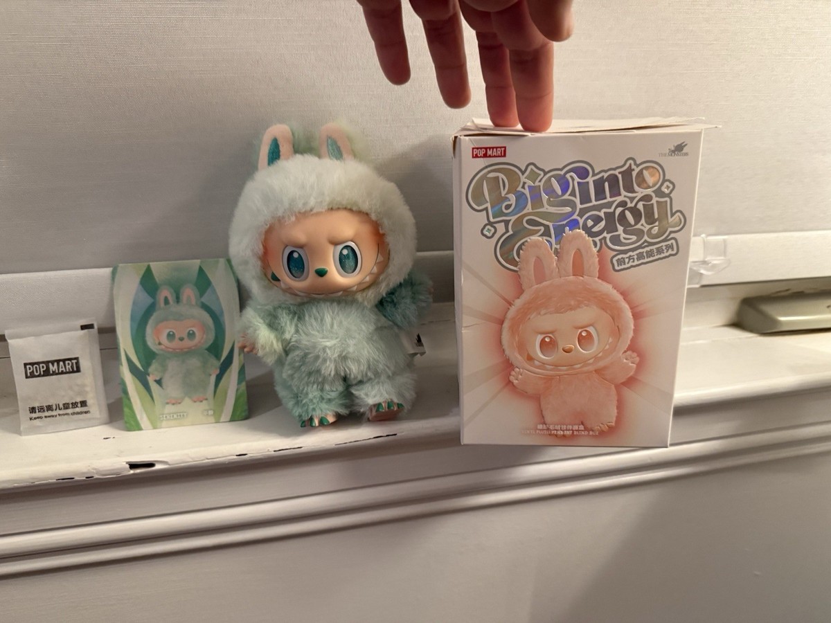 AUTHENTIC AND NEW BIG INTO ENERGY LABUBU- SERENITY GREEN | eBay