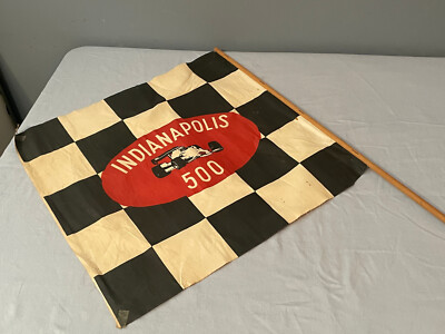 Vintage Indianapolis 500 INDY 500 Brickyard Checkered Flag on