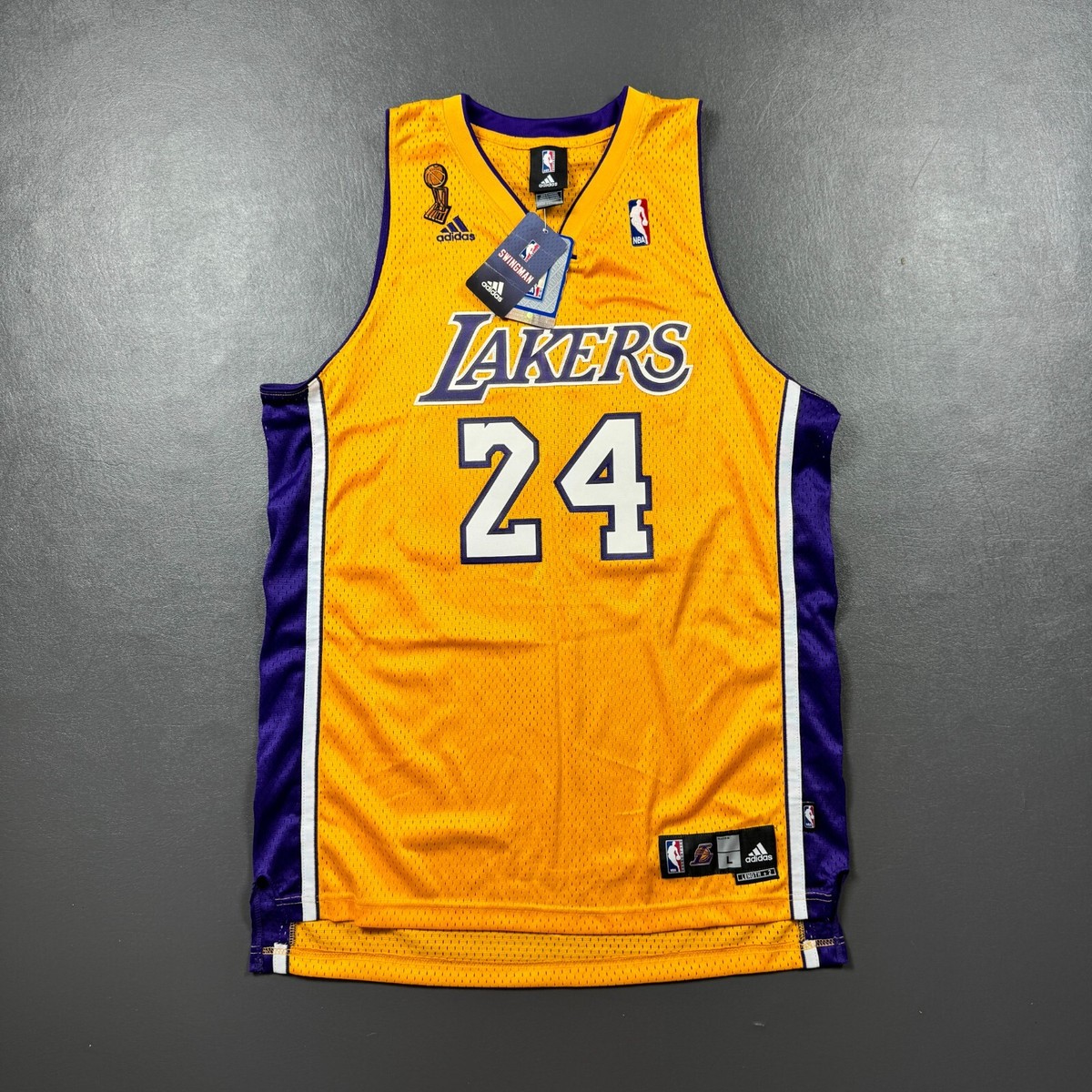 100% Authentic Kobe Bryant Adidas 2009 NBA Finals Lakers Jersey