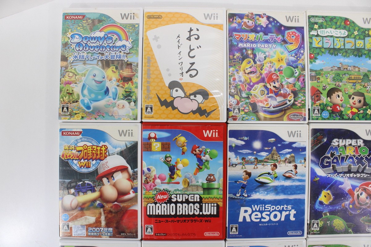 Wholesale Lot of 18 No Manual Japanese Nintendo Wii Games Japan