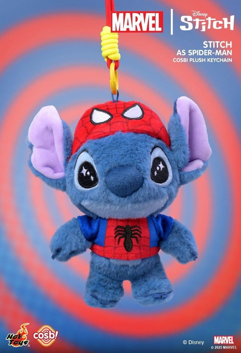 Hot Toys x Disney PPLU072N Marvel Stitch Cosbi Plush Keychain full