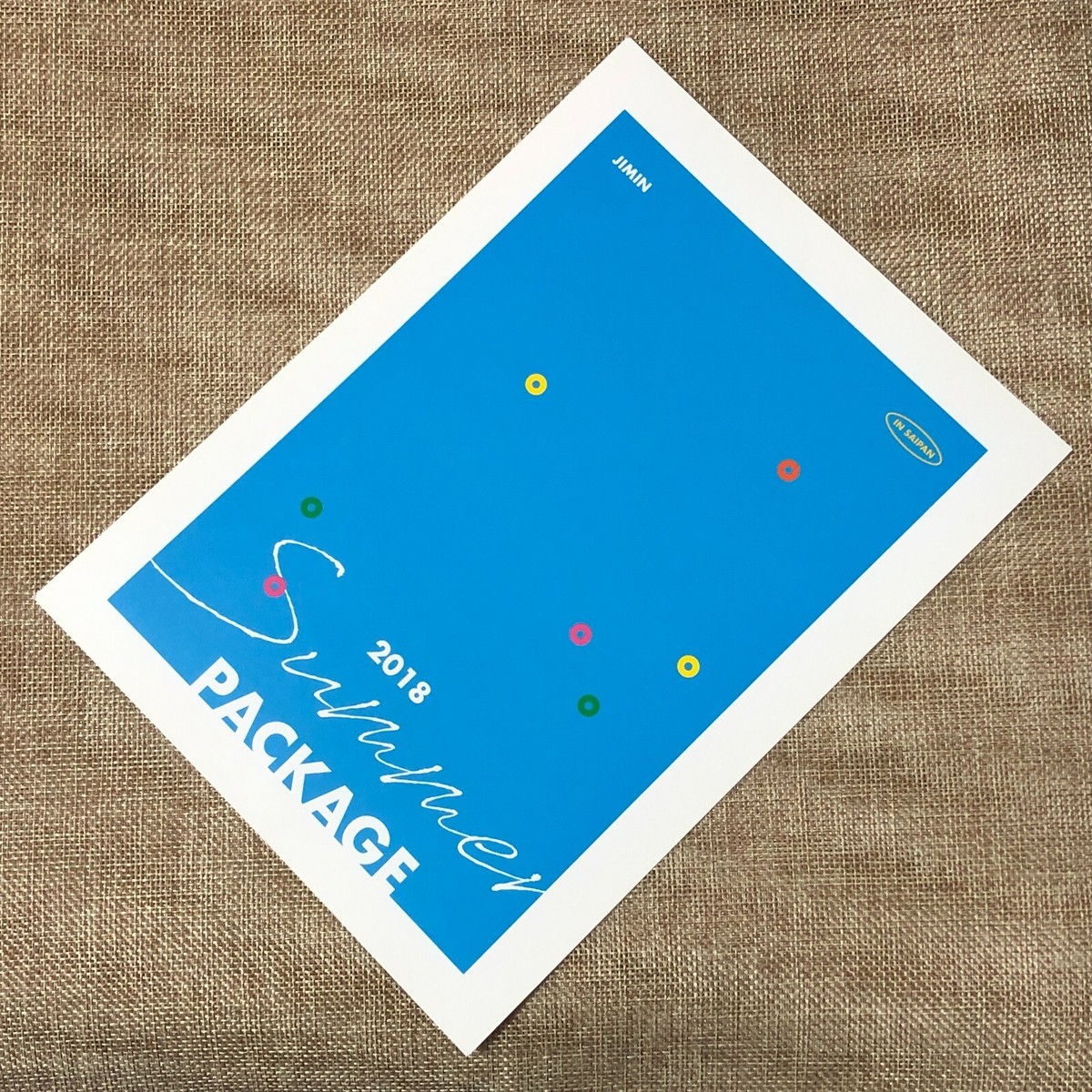 BTS JIMIN [ Summer Package 2018 in Saipan ] Official Mini Poster