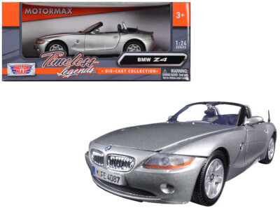 Motormax BMW Z4 Convertible Silver 1/24 Diecast Model Car 73269 | eBay