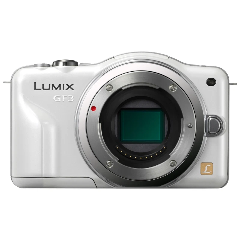 Panasonic LUMIX DMC-GF3 12.1MP Digital Camera - White (Body Only