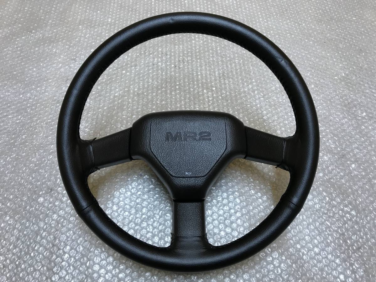 TOYOTA MR2 AW11 AW10 MR-2 Genuine Leather Steering Wheel MT MRII
