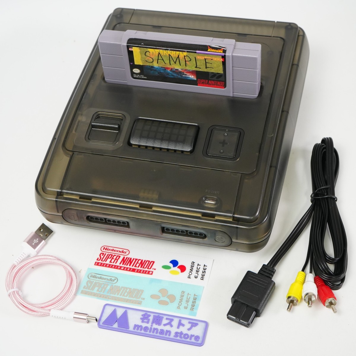 Nintendo Super Famicom Console SHVC-001 SFC SNES Translucent Black