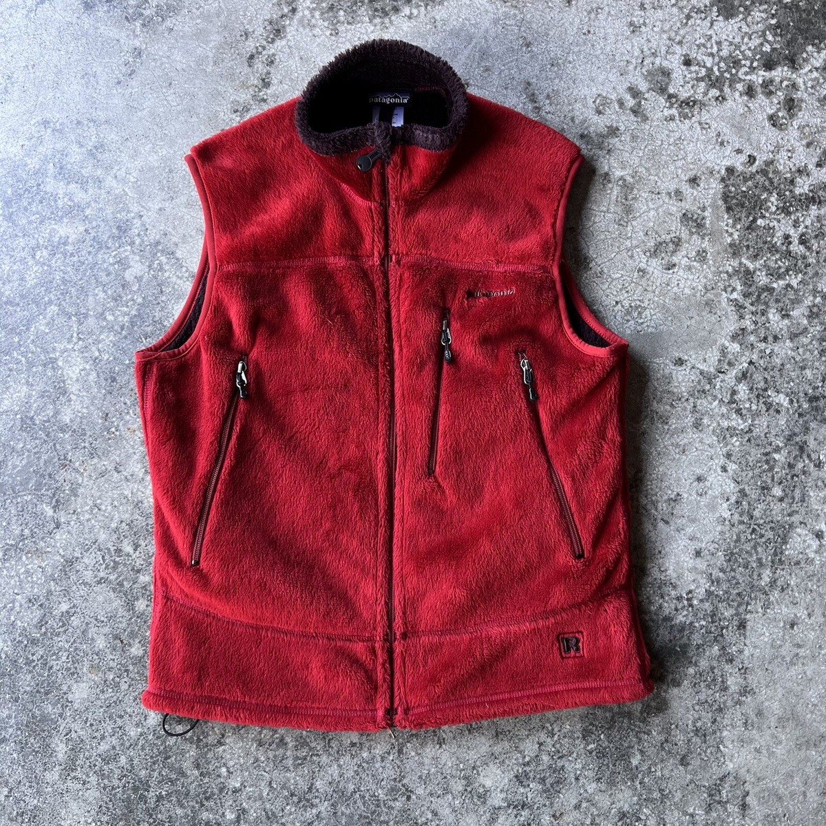 Vintage Patagonia R4 Fleece Vest Mens Size Small Made in USA Red
