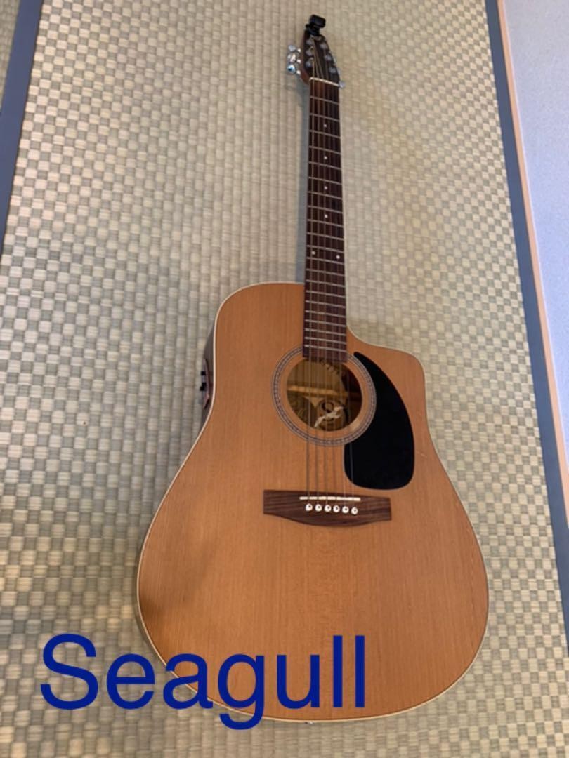 Electric Acoustic Guitar Seagull S6+CW with Hard Case | eBay
