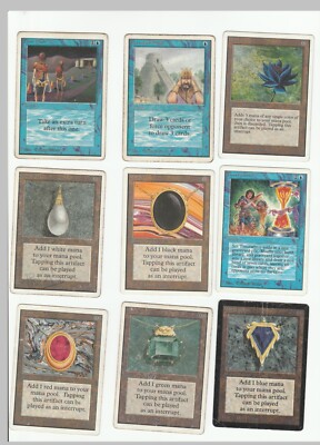 Power Nine Set Black Lotus Ancestral Time Walk mox Jet all nine