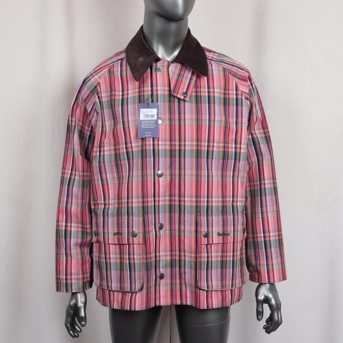 Barbour x NOAH Madras Bedale Jacket Multi Coloured | eBay