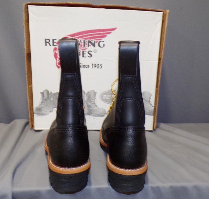 GREAT RED WING Made in USA 2218 BLACK Logger Work Boots MANY SIZES