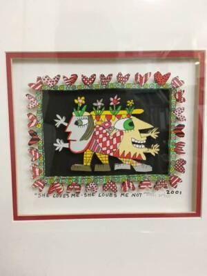 James Rizzi 2001 SHE LOVES ME-SHE LOVES ME NOT 3D | eBay
