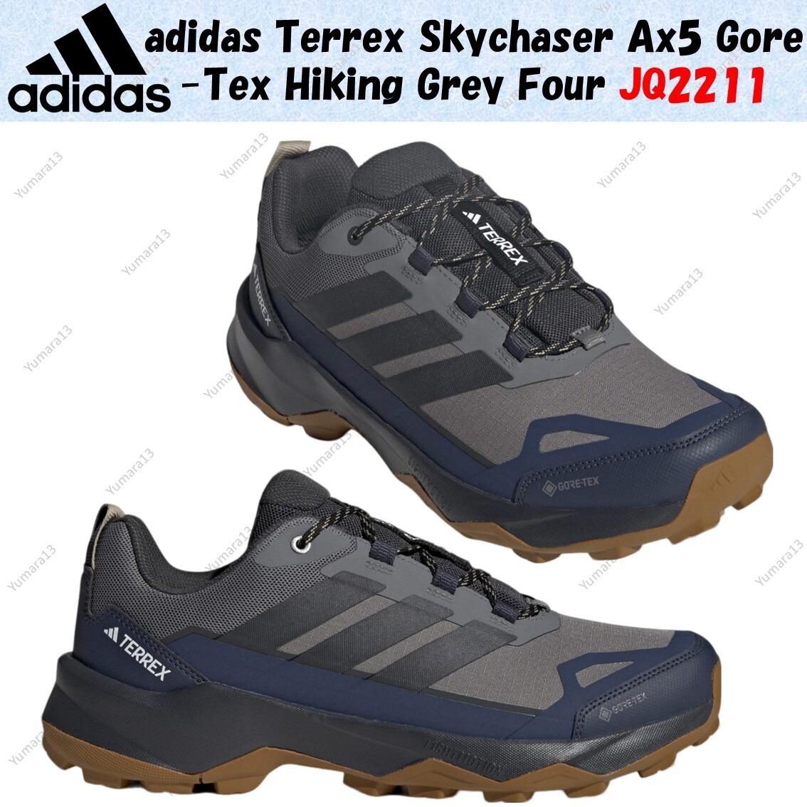 adidas Terrex Skychaser Ax5 Gore-Tex Hiking Grey Four JQ2211 Men's
