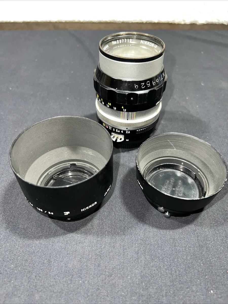 Nikkor Camera Lenses 105mm Focal f/2.5 Maximum Aperture for sale