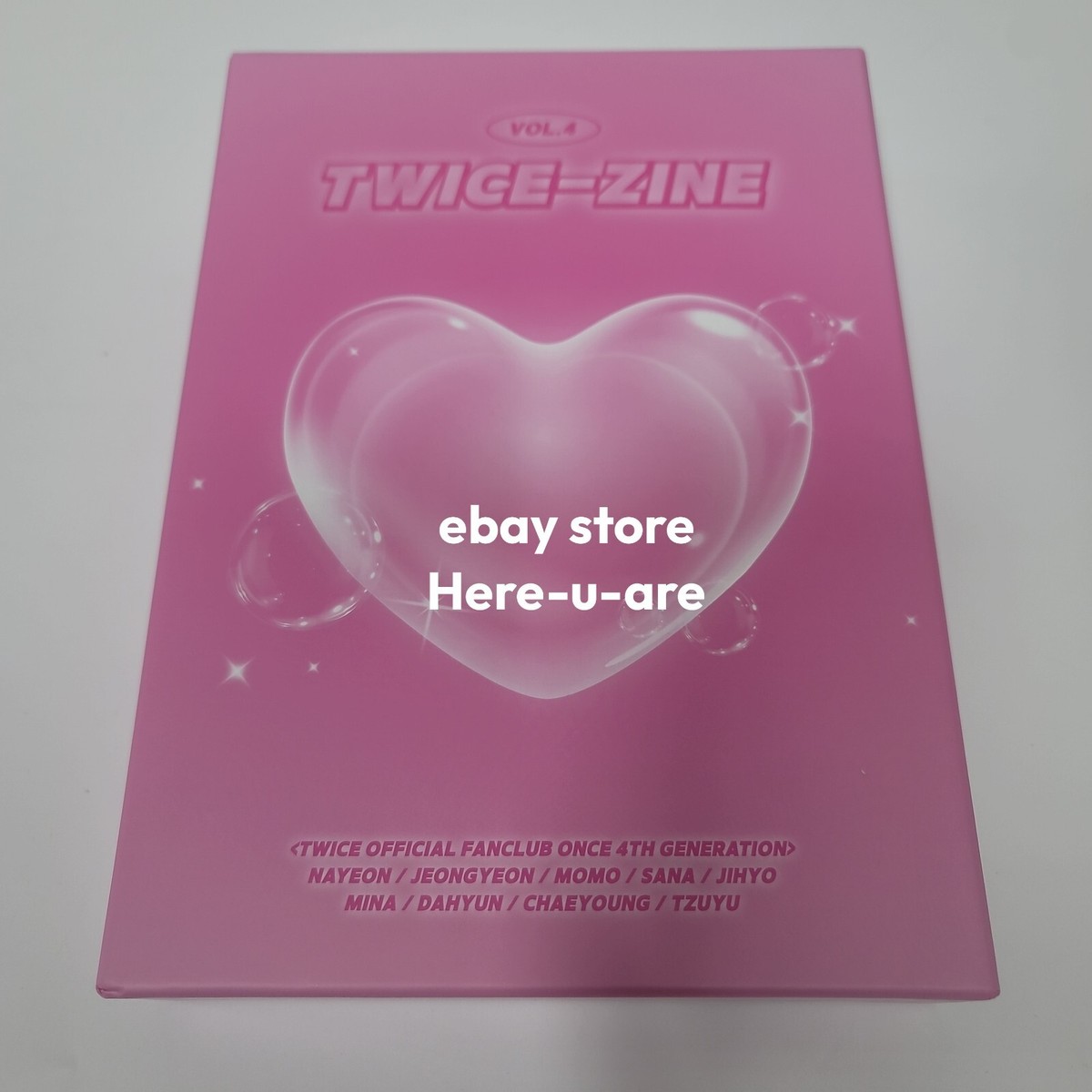 TWICE-ZINE album vol 4 Membership 4th kit Fanclub No Membership