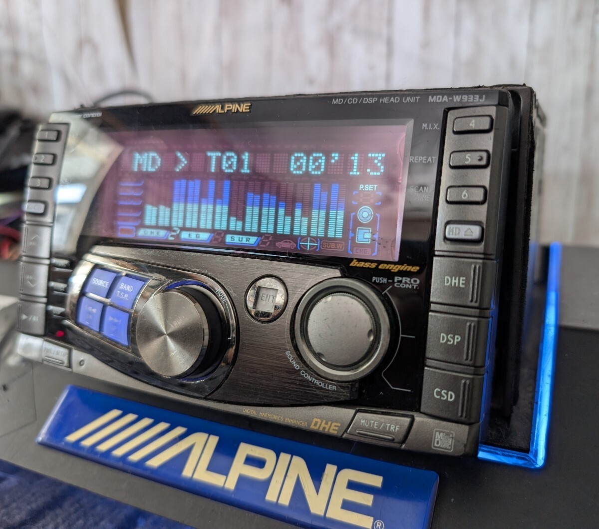 Alpine MDA-W933J 2DIN Car Audio MD CD Receiver DSP Ai-NET Tested