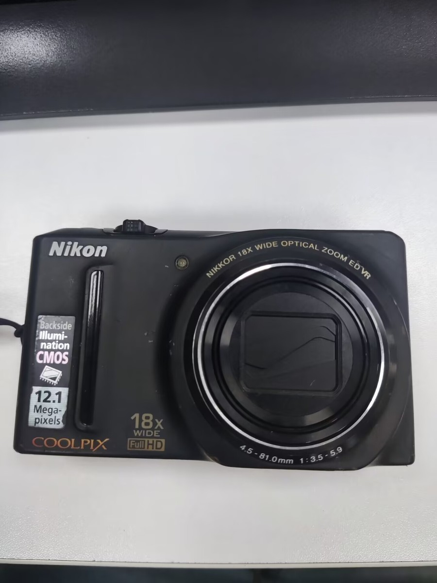 Nikon COOLPIX S9100 Black 12.1MP 18x Optical Zoom Digital Camera