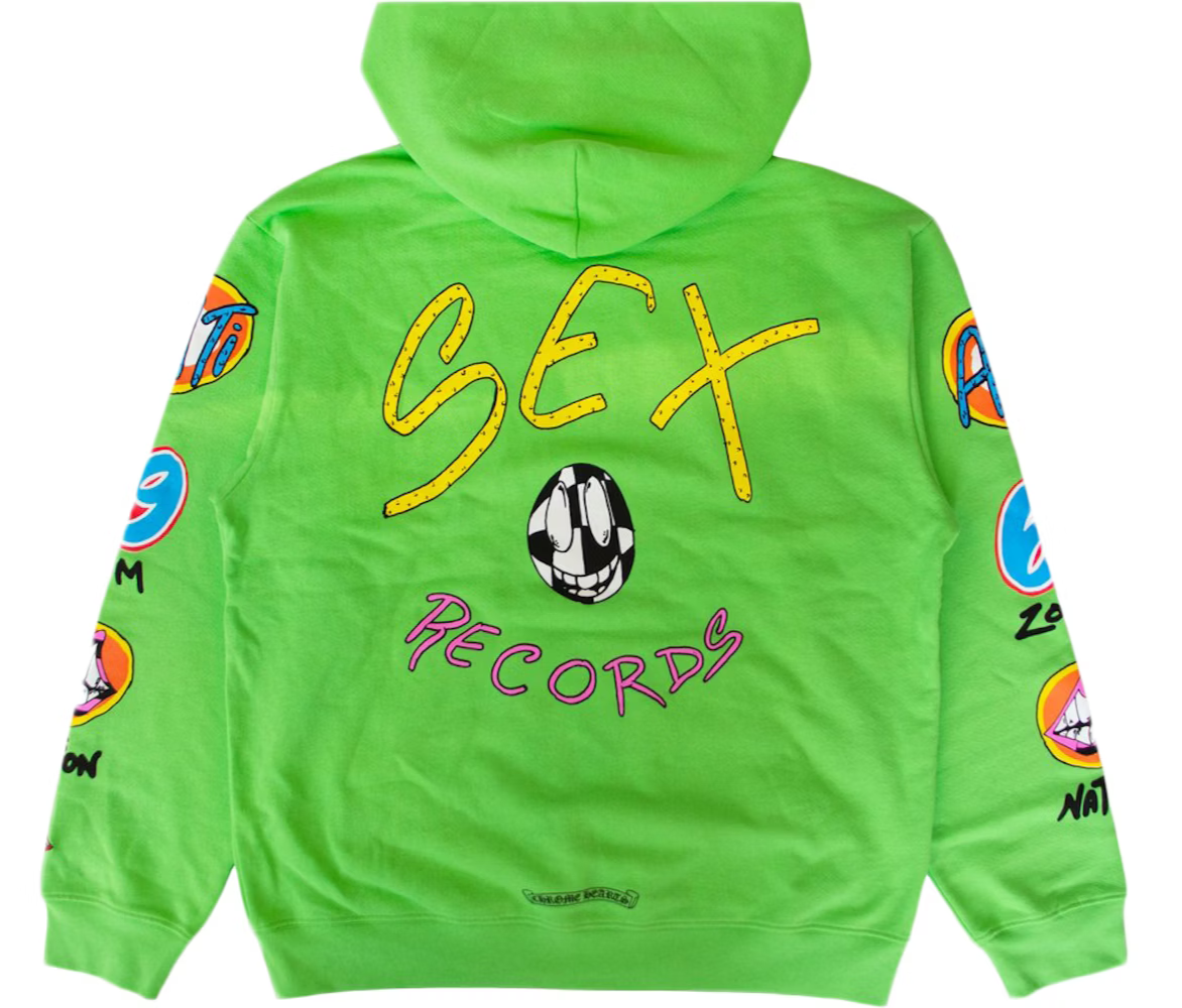Chrome Hearts Matty Boy Sex Records Citrus Green Patch Sweatshirt
