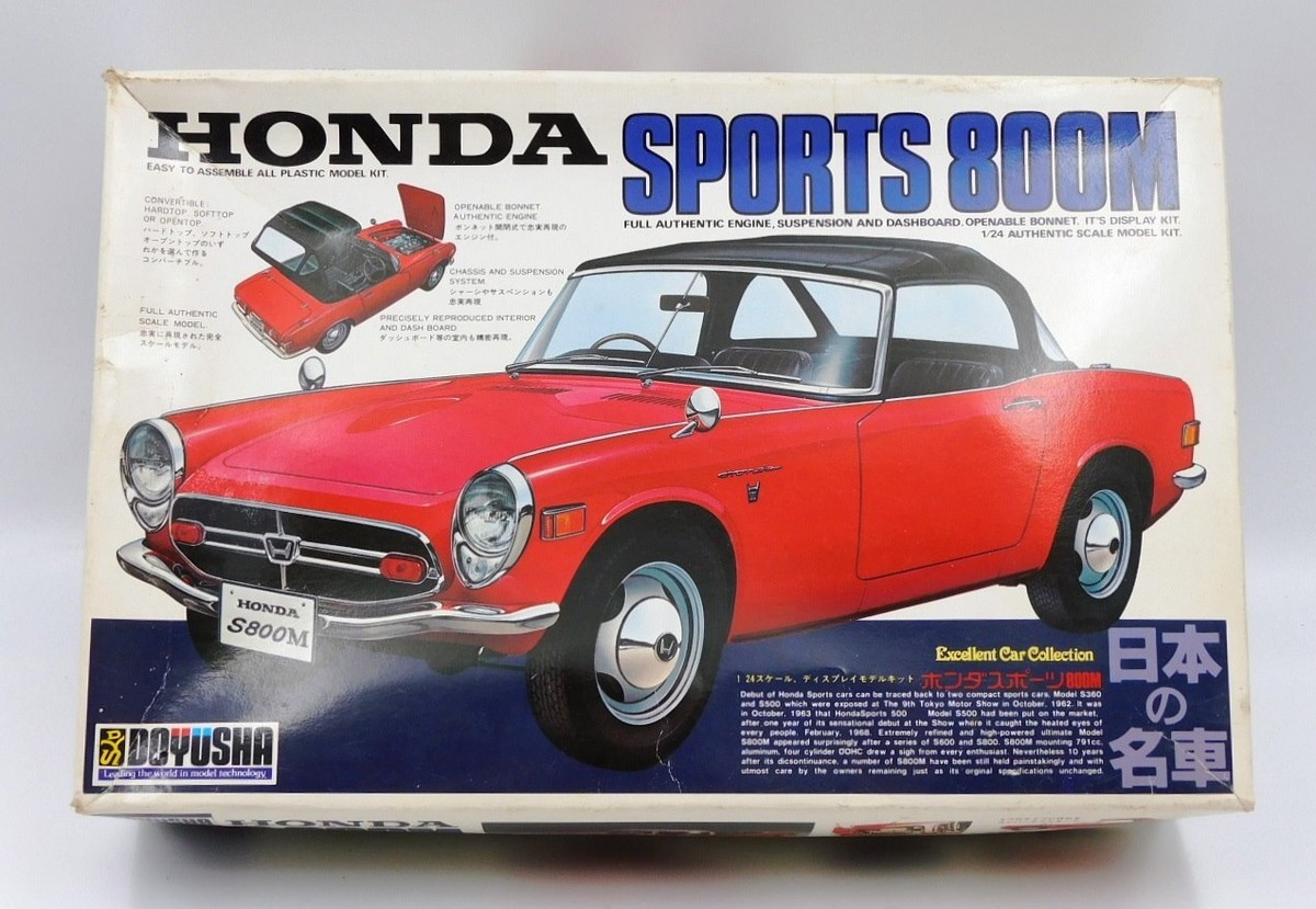 Doyusha Honda S 800M Plastic Motorized Model Kit Scale 1:24 Ref