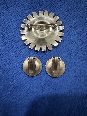 Anton Michelsen デイジー フラワー シルバー ブローチ Anton