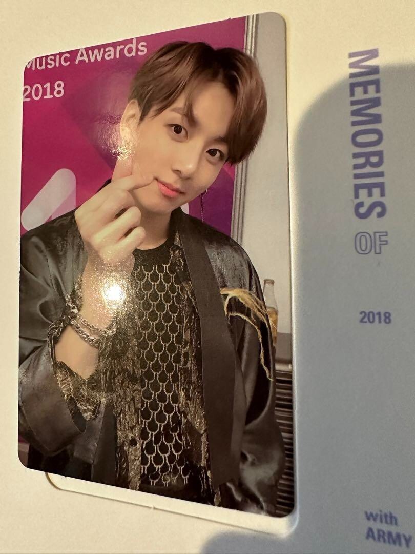 BTS Memories of 2018 JUNGKOOK official photocard Bluray version