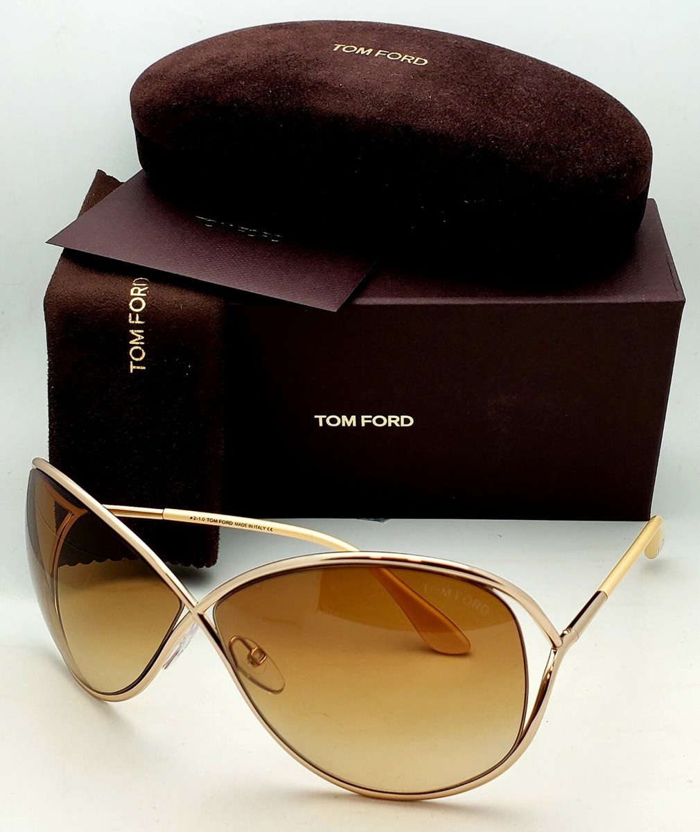 New TOM FORD Sunglasses MIRANDA TF 130 28F 68-10 Rose Gold Frames