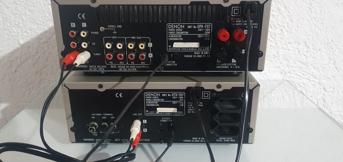 DENON UPA F07 STEREO INTEGRATED AMPLIFIER &DENON UTU-F07 STEREO