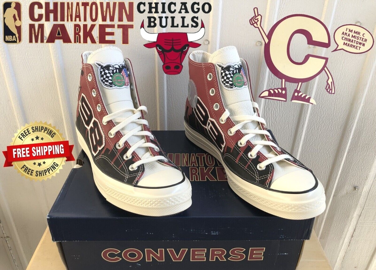 Converse x Chinatown Market x Chicago Bulls Chuck 70 Hi Top NBA 1