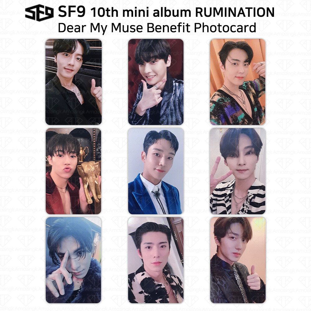 SF9 10th Mini Album Rumination Official Photocard Dear My Muse