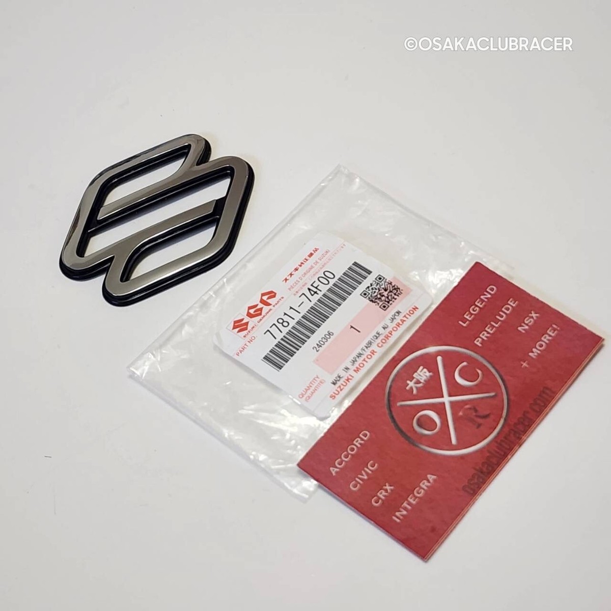 Genuine OEM Suzuki Cappuccino Front Emblem Badge Hood Logo 77811